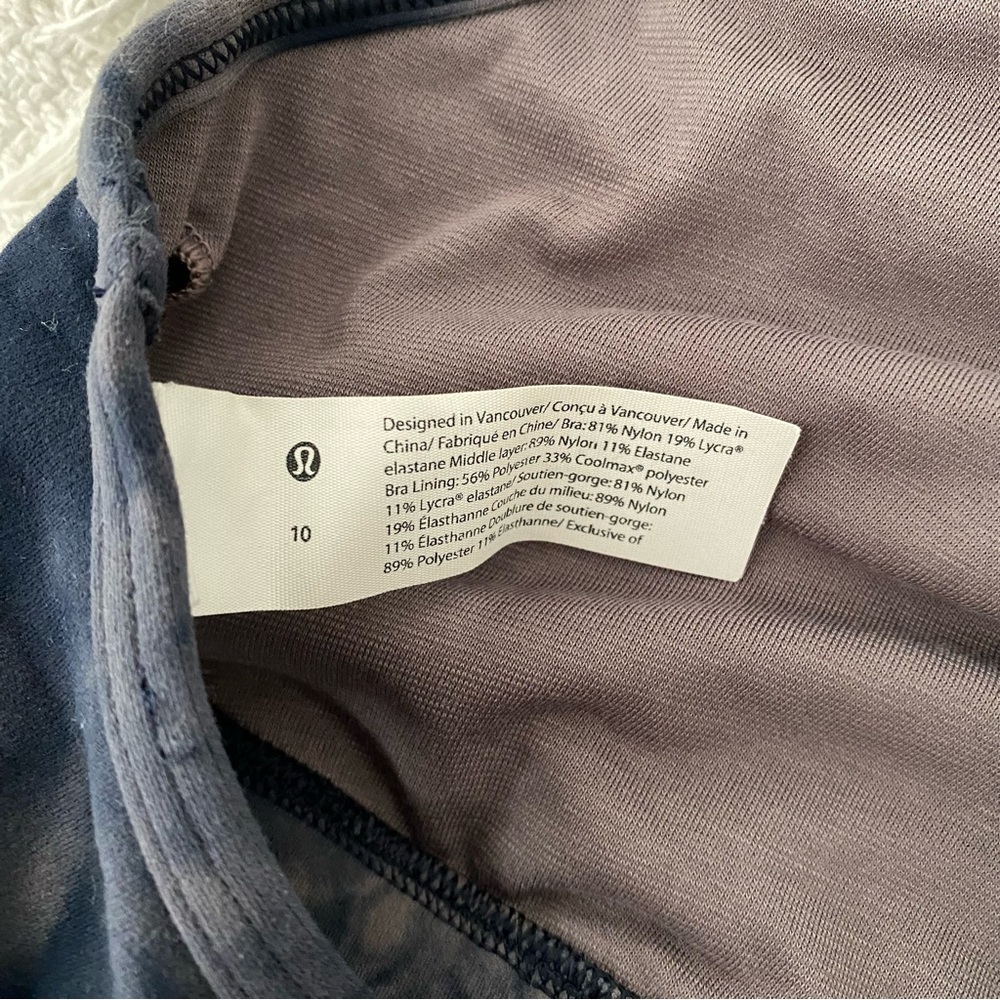 lululemon athletica Women's Tie-Dye Sports Bra - blue and blue - Picture 3 of 5